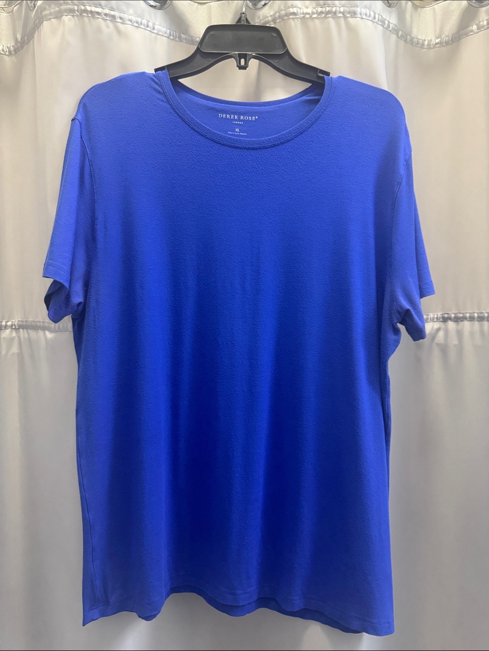 Derek Rose London Men’s Royal Blue short sleeve T-shirt shirt Sz XL